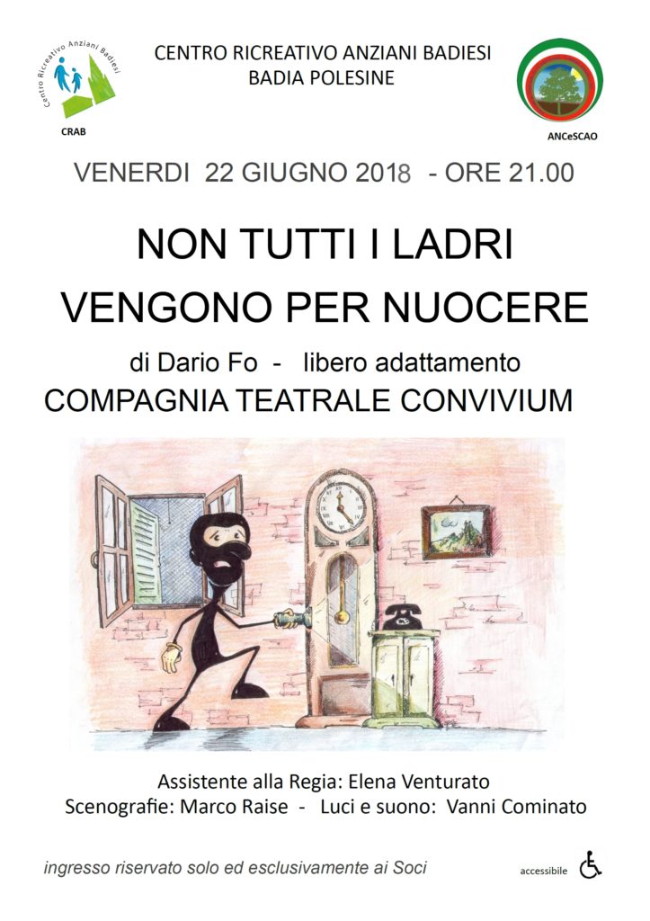 Locandina teatro 22 giugno 2018